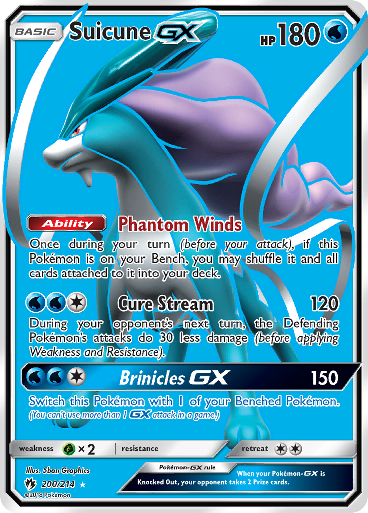 Suicune GX (200/214) [Sun & Moon: Lost Thunder] | Local Legends