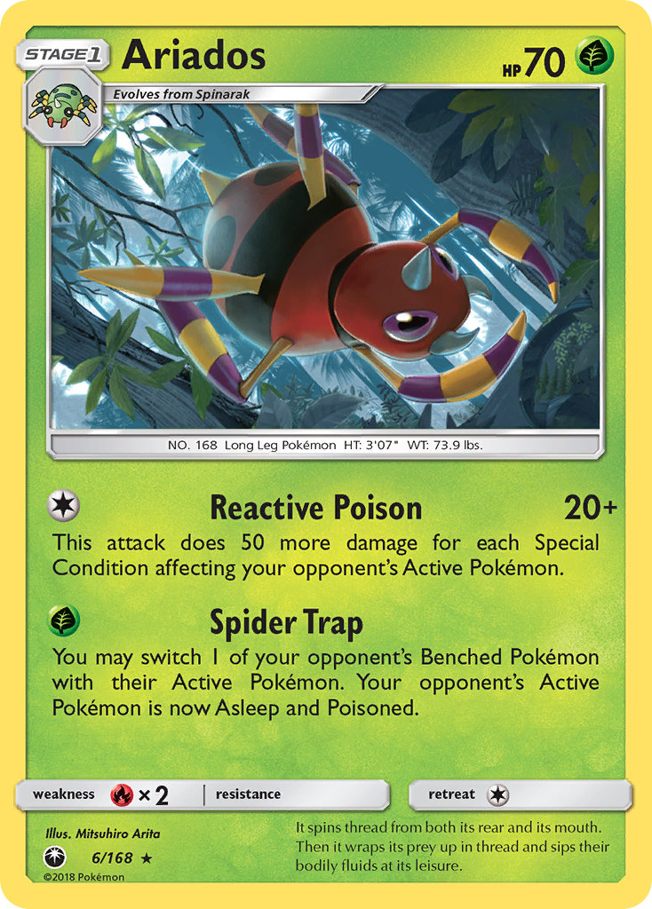 Ariados (6/168) [Sun & Moon: Celestial Storm] | Local Legends