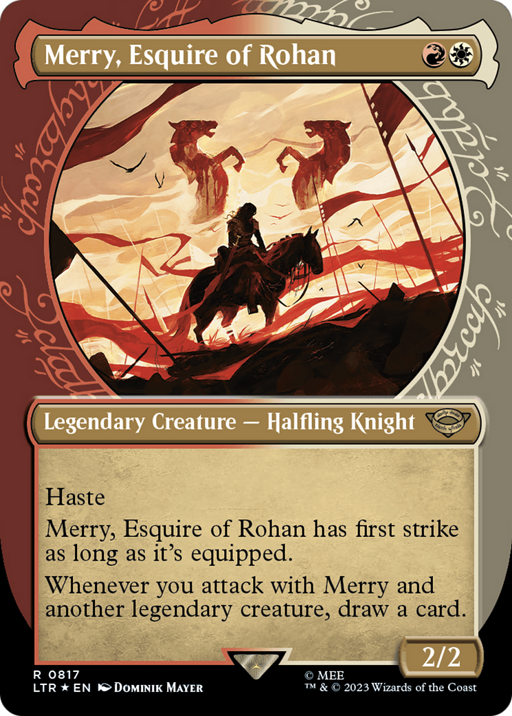Merry, Esquire of Rohan (Showcase) (Surge Foil) [The Lord of the Rings: Tales of Middle-Earth] | Local Legends