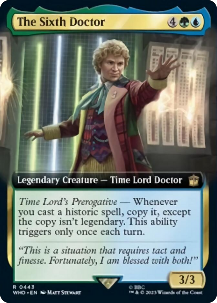 The Sixth Doctor (Extended Art) [Doctor Who] | Golgari Games