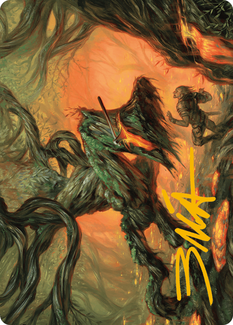 Stump Stomp Art Card (Gold-Stamped Signature) [Modern Horizons 3 Art Series] | Local Legends