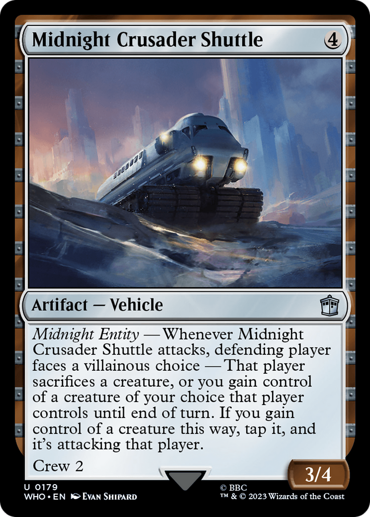 Midnight Crusader Shuttle [Doctor Who] | Golgari Games