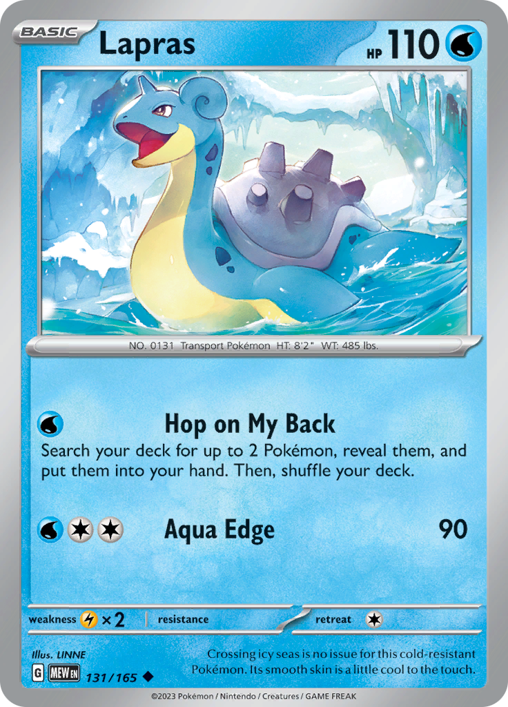 Lapras (131/165) [Scarlet & Violet: 151] | Golgari Games