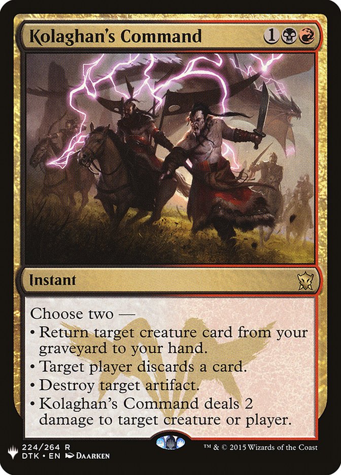Kolaghan's Command [Mystery Booster] | Local Legends