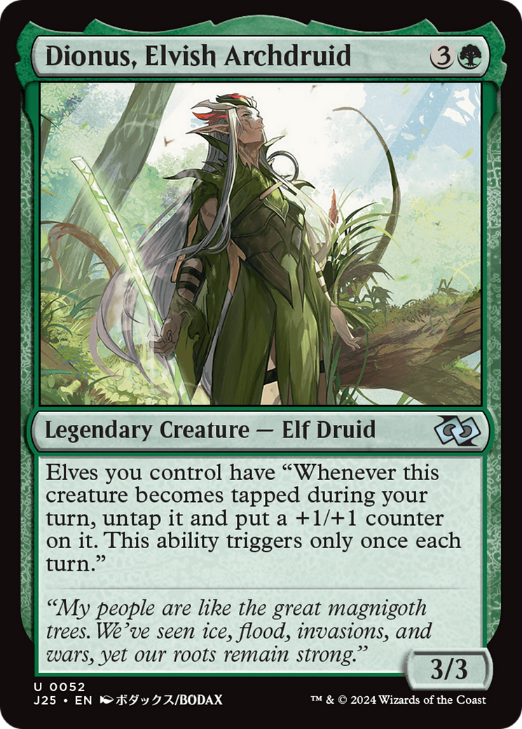 Dionus, Elvish Archdruid [Foundations Jumpstart] | Golgari Games