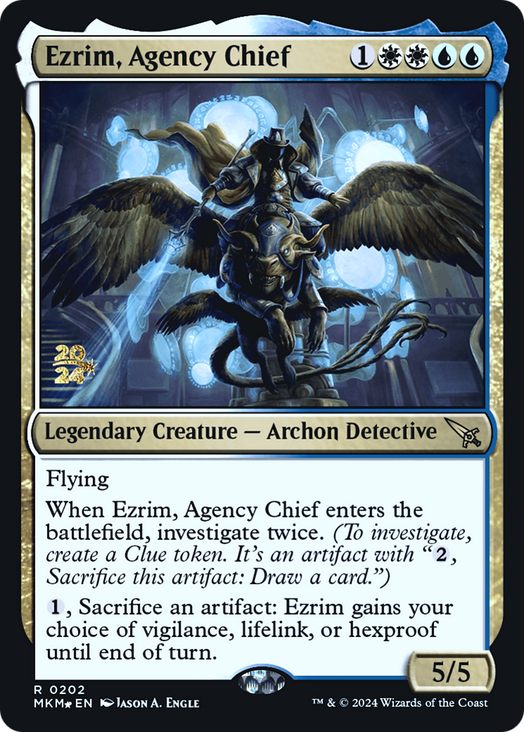 Ezrim, Agency Chief [Murders at Karlov Manor Prerelease Promos] | Golgari Games