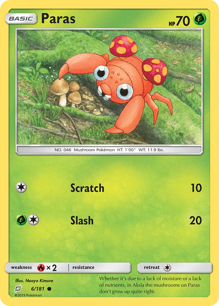 Paras (6/181) [Sun & Moon: Team Up] | Local Legends