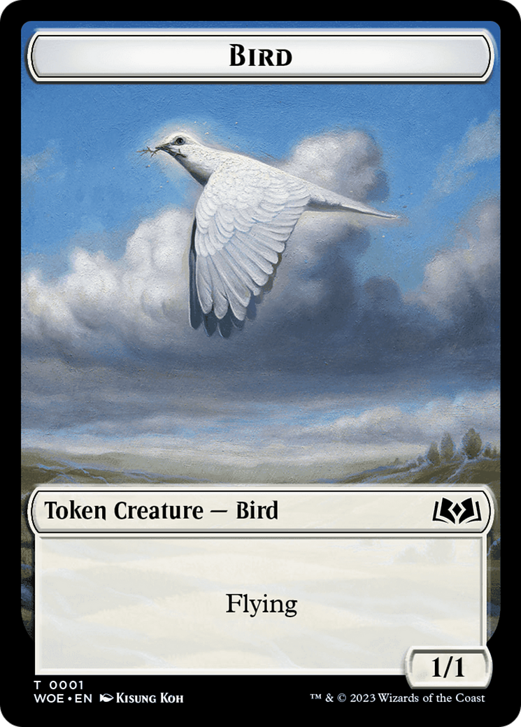 Bird // Food (0012) Double-Sided Token [Wilds of Eldraine Tokens] | Local Legends