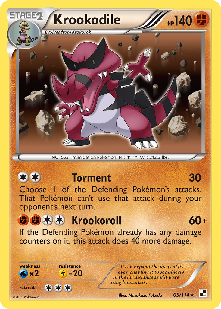 Krookodile (65/114) [Black & White: Base Set] | Local Legends