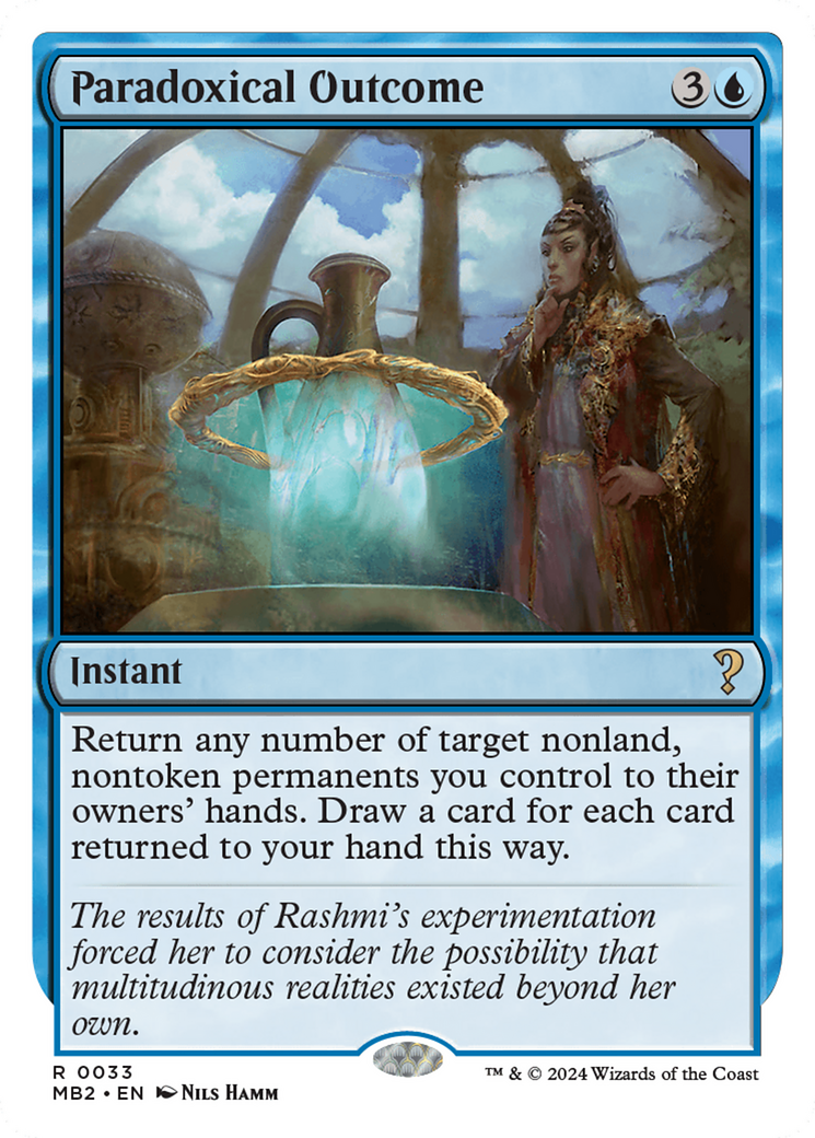 Paradoxical Outcome (White Border) [Mystery Booster 2] | Local Legends