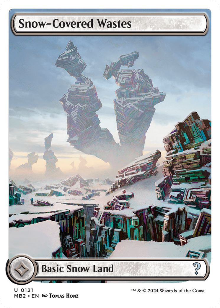 Snow-Covered Wastes (White Border) [Mystery Booster 2] | Golgari Games