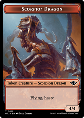 Scorpion Dragon // Plot Double-Sided Token [Outlaws of Thunder Junction Tokens] | Local Legends