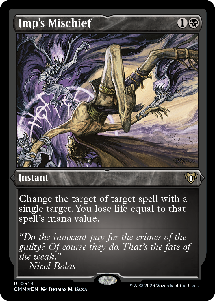 Imp's Mischief (Foil Etched) [Commander Masters] | Local Legends