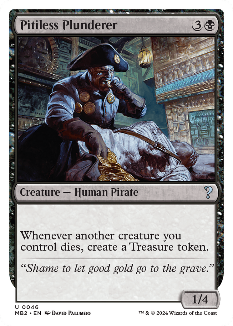 Pitiless Plunderer (White Border) [Mystery Booster 2] | Local Legends
