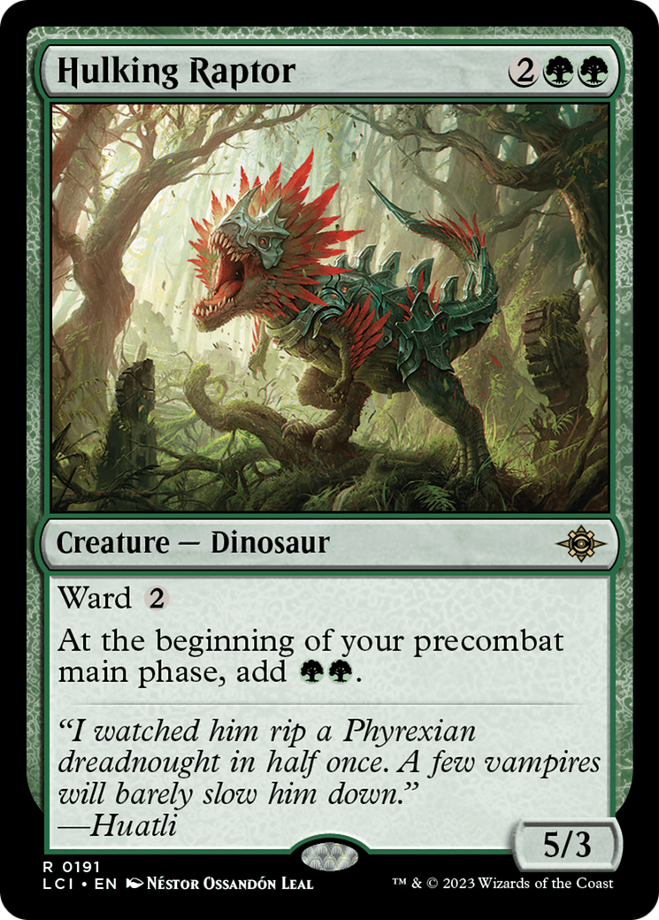 Hulking Raptor [The Lost Caverns of Ixalan] | Golgari Games