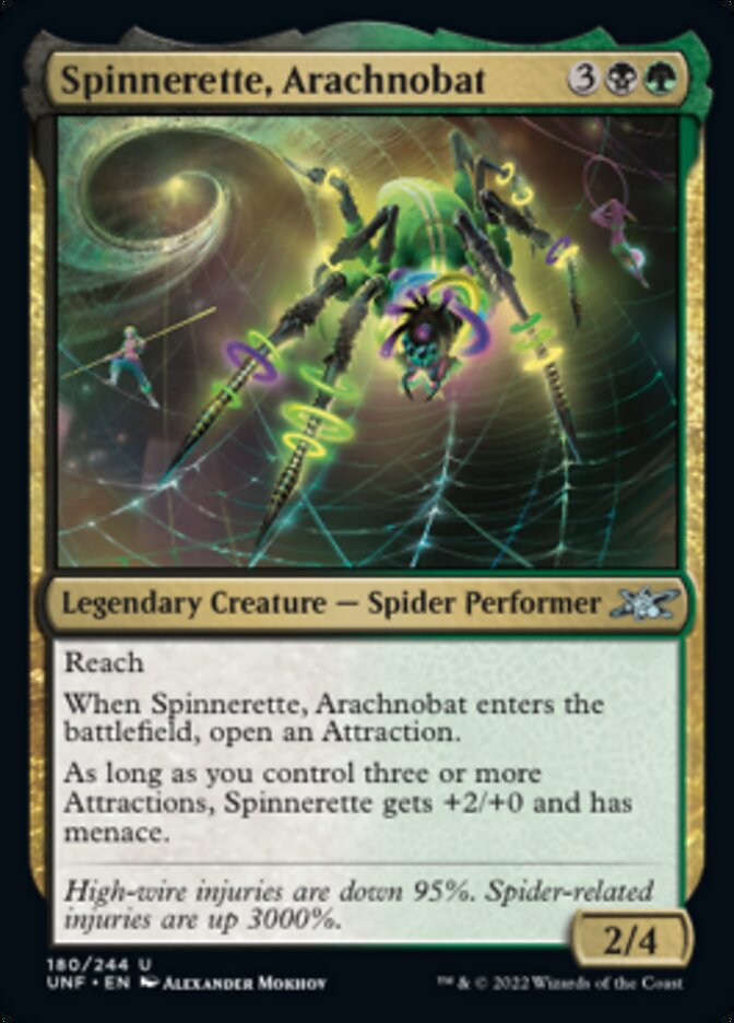 Spinnerette, Arachnobat [Unfinity] | Golgari Games