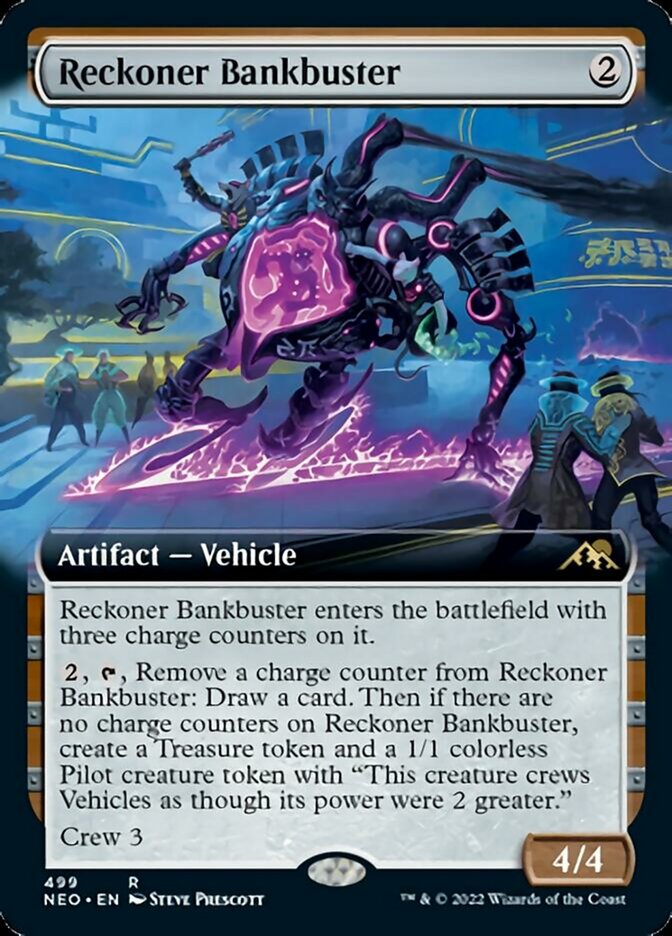 Reckoner Bankbuster (Extended Art) [Kamigawa: Neon Dynasty] | Golgari Games