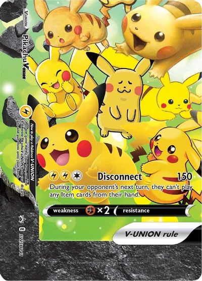 Pikachu V-UNION (SWSH141) (Celebrations) [Sword & Shield: Black Star Promos] | Local Legends