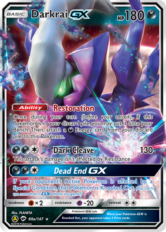 Darkrai GX (88a/147) [Alternate Art Promos] | Golgari Games