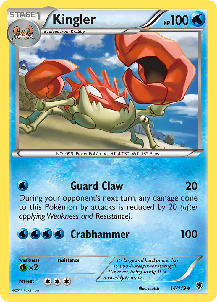 Kingler (14/119) [XY: Phantom Forces] | Local Legends