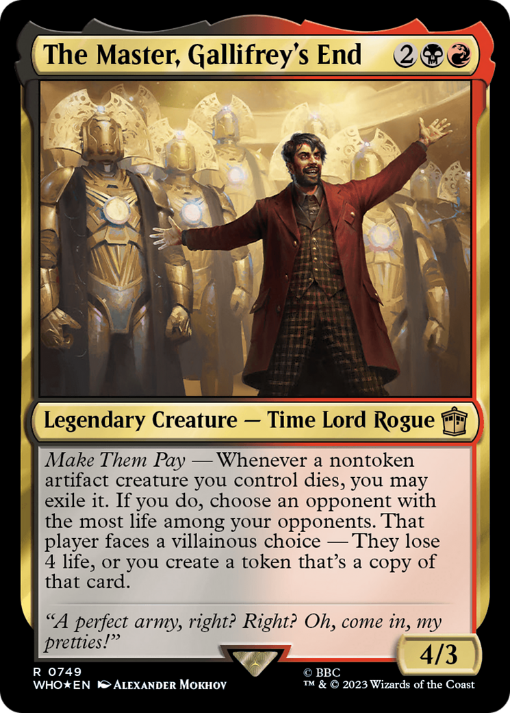 The Master, Gallifrey's End (Surge Foil) [Doctor Who] | Local Legends
