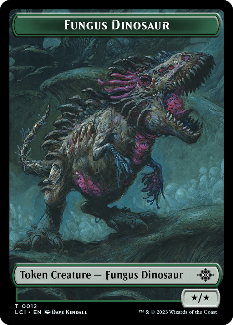 Fungus Dinosaur // Skeleton Pirate Double-Sided Token [The Lost Caverns of Ixalan Tokens] | Local Legends