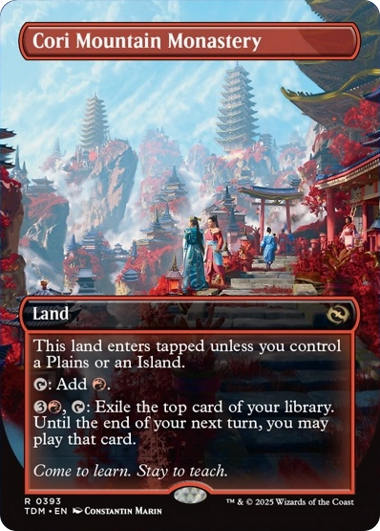Cori Mountain Monastery (Borderless) [Tarkir: Dragonstorm] | Local Legends