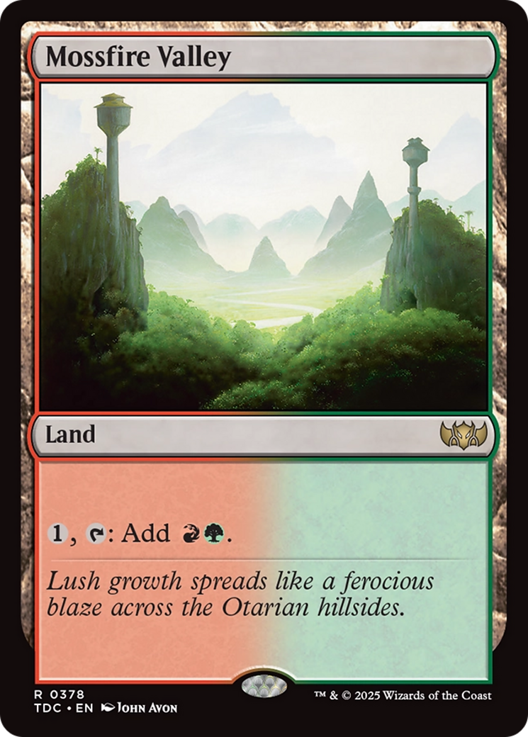 Mossfire Valley [Tarkir: Dragonstorm Commander] | Local Legends