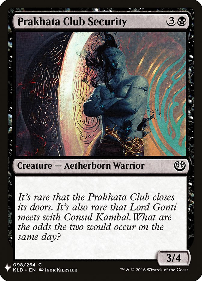 Prakhata Club Security [Mystery Booster] | Local Legends