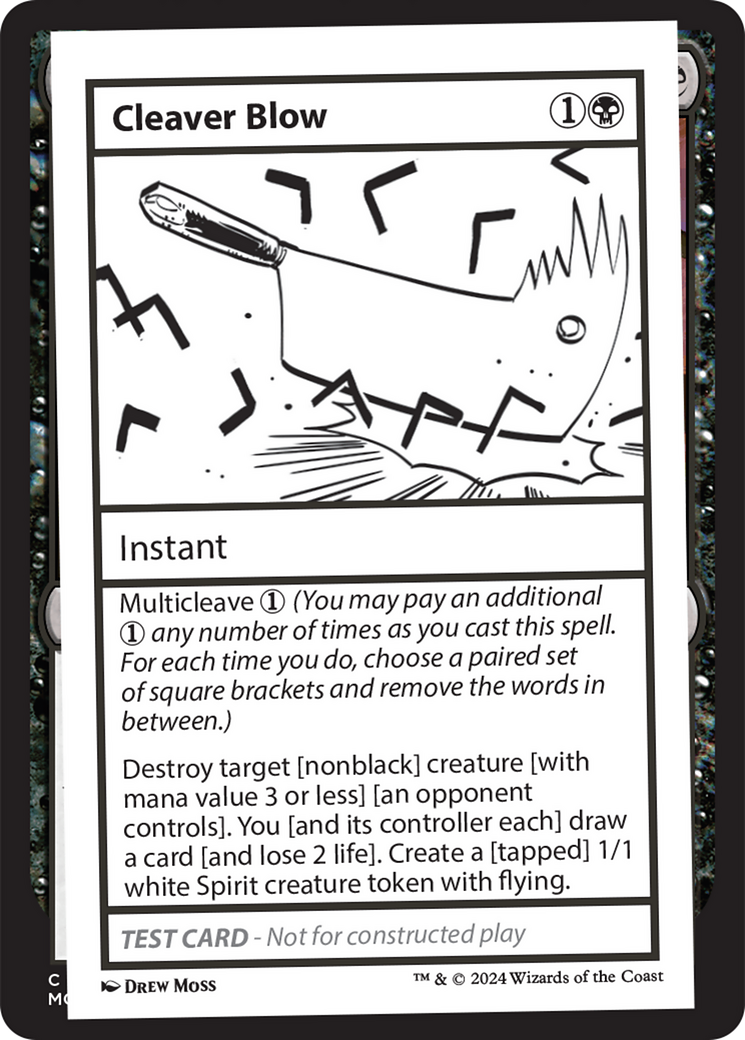 Cleaver Blow [Mystery Booster 2 Playtest Cards] | Local Legends