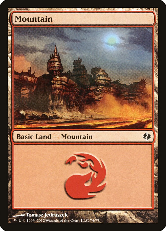 Mountain (74) [Duel Decks: Venser vs. Koth] | Local Legends