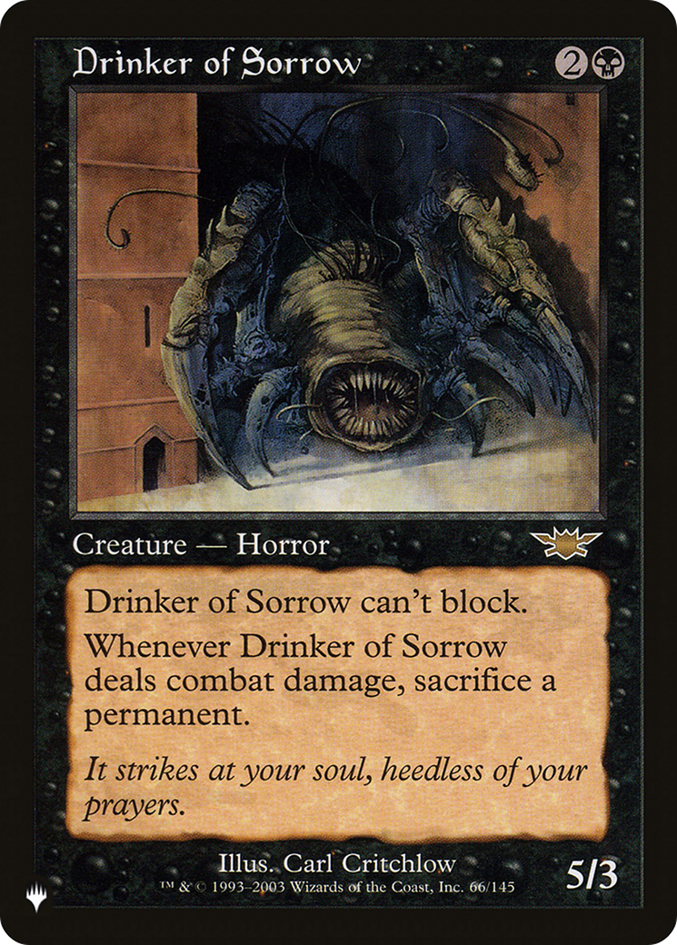 Drinker of Sorrow [The List] | Local Legends