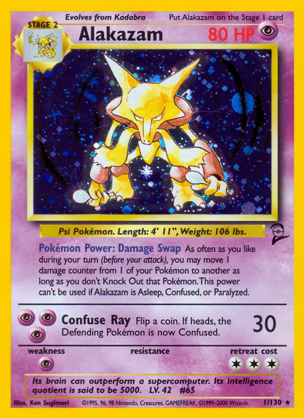 Alakazam (1/130) [Base Set 2] | Local Legends
