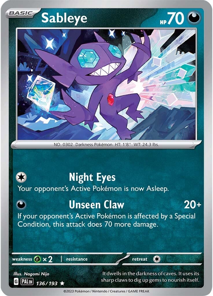 Sableye (136/193) [Scarlet & Violet: Paldea Evolved] | Golgari Games