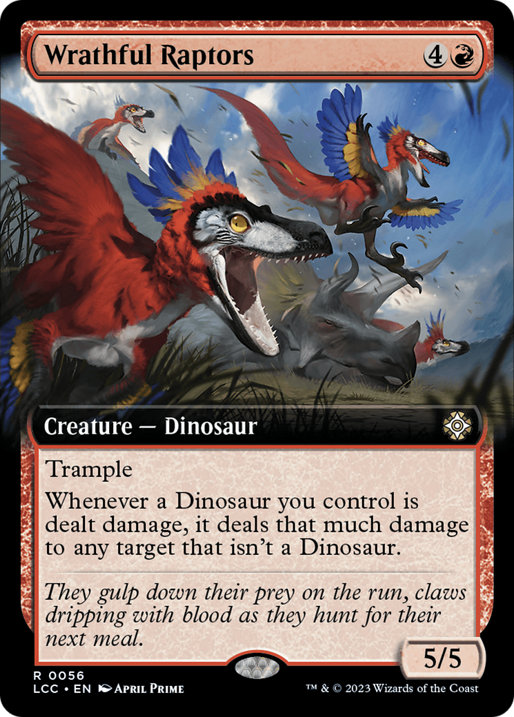 Wrathful Raptors (Extended Art) [The Lost Caverns of Ixalan Commander] | Local Legends