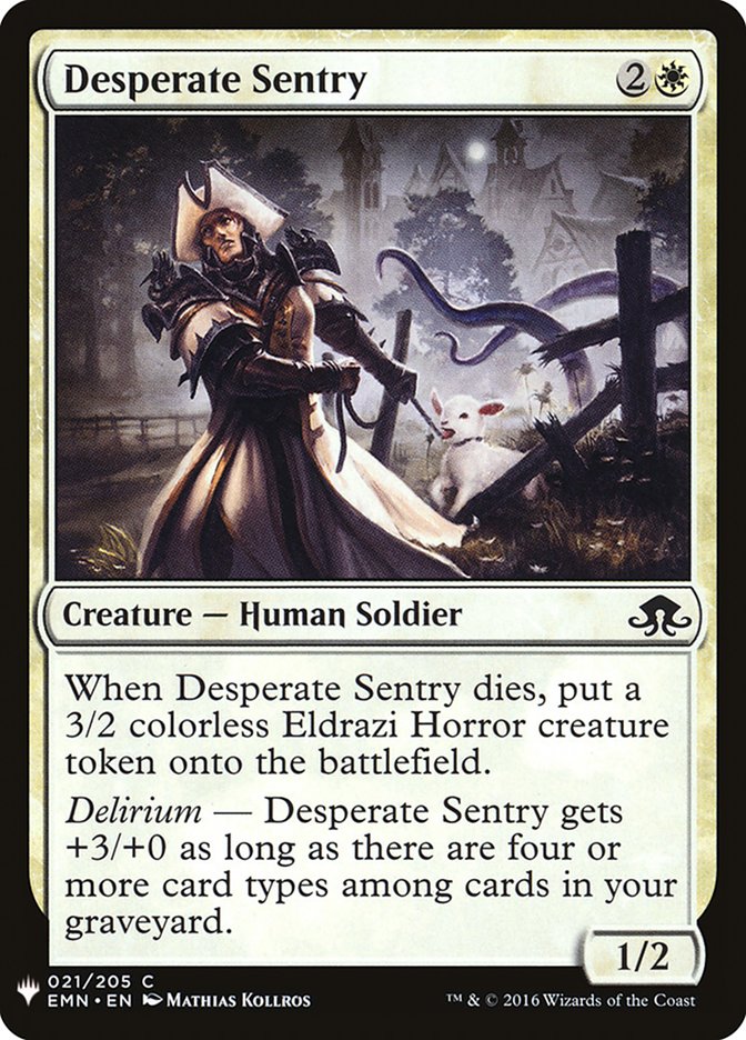 Desperate Sentry [Mystery Booster] | Local Legends