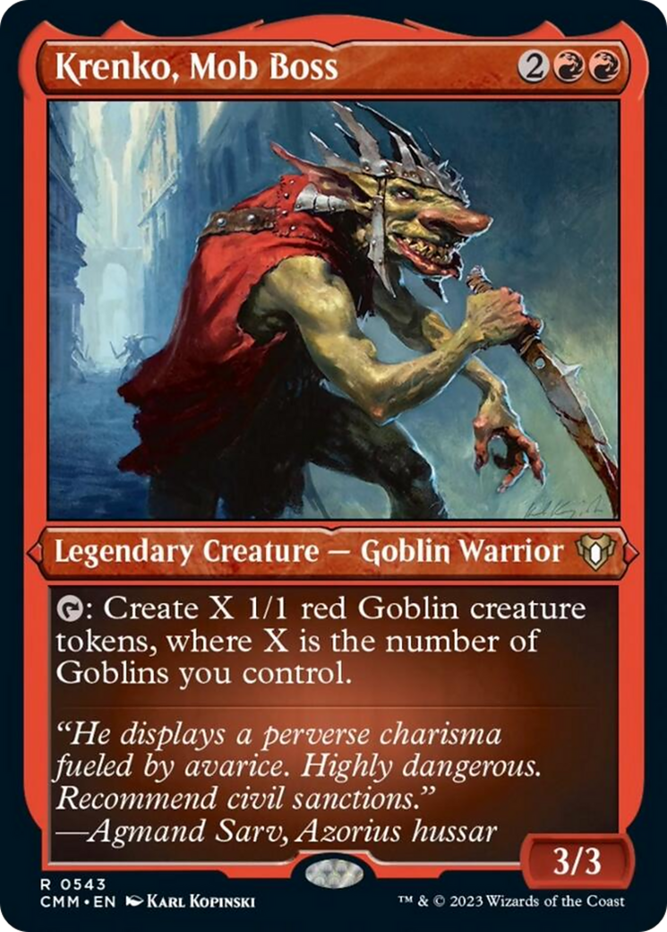 Krenko, Mob Boss (Foil Etched) [Commander Masters] | Local Legends