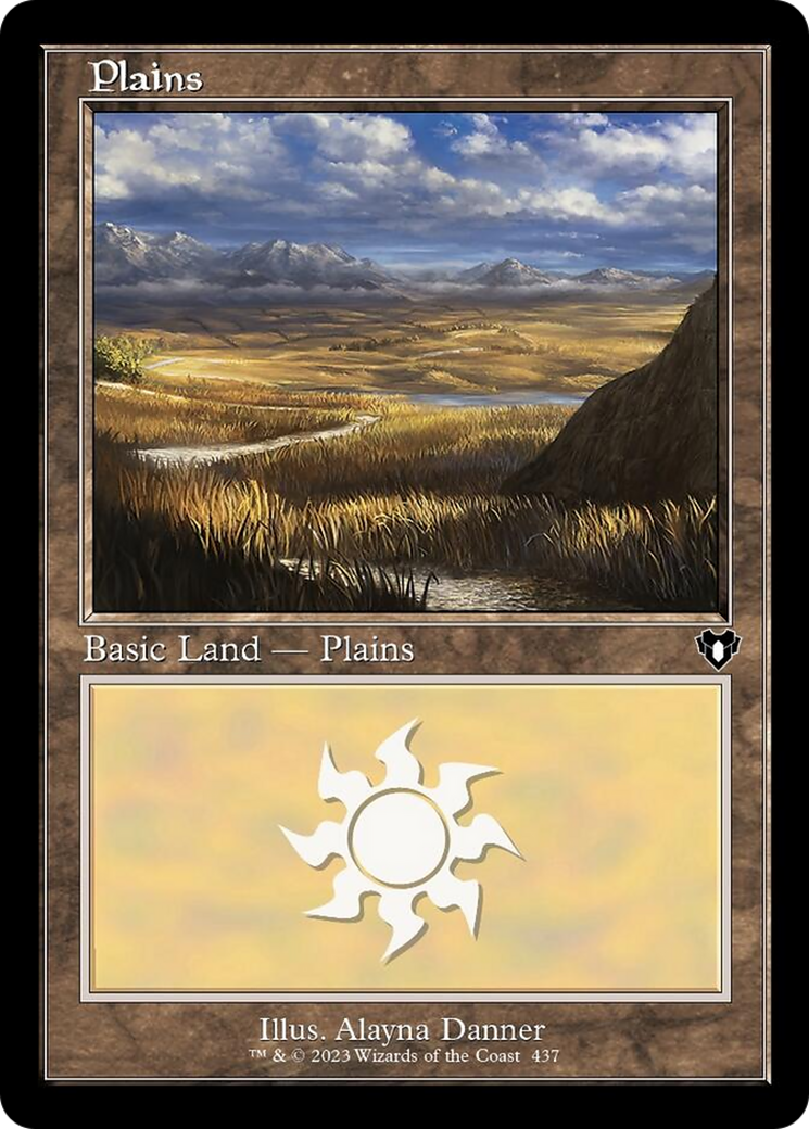 Plains (437) (Retro) [Commander Masters] | Golgari Games