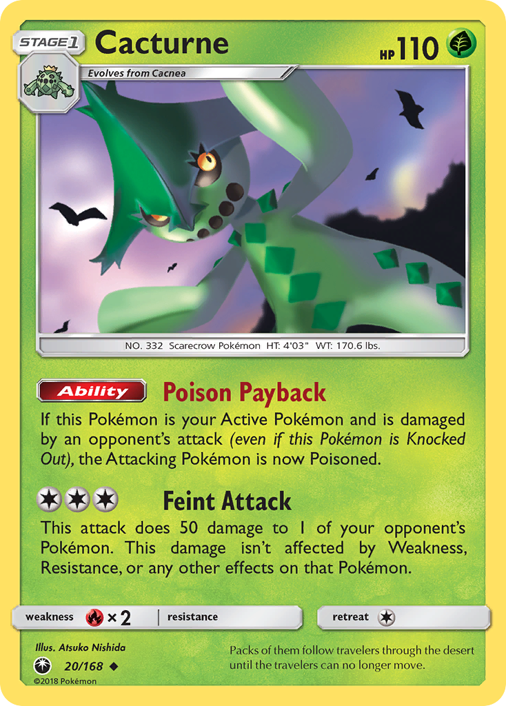 Cacturne (20/168) [Sun & Moon: Celestial Storm] | Local Legends