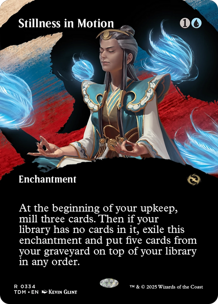 Stillness in Motion (Borderless) [Tarkir: Dragonstorm] | Local Legends