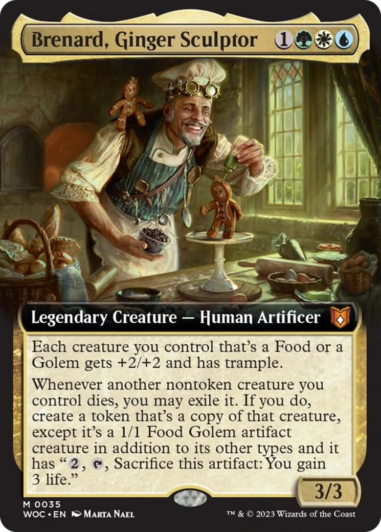 Brenard, Ginger Sculptor (Extended Art) [Wilds of Eldraine Commander] | Local Legends