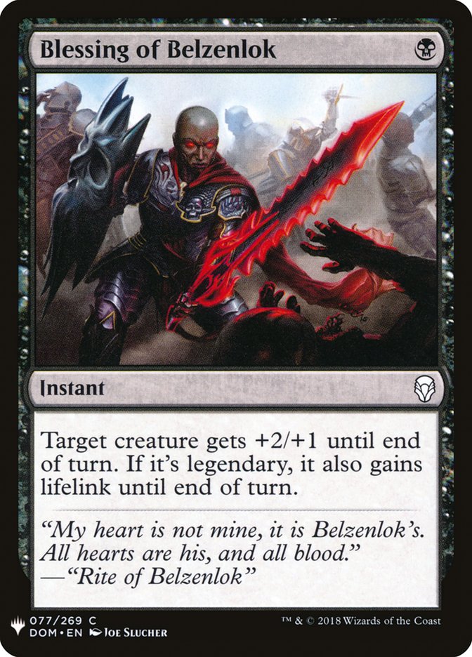 Blessing of Belzenlok [Mystery Booster] | Local Legends
