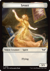 Glimmer // Spirit (0006) Double-Sided Token [Duskmourn: House of Horror Tokens] | Local Legends