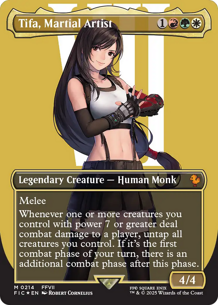 Tifa, Martial Artist (Borderless) (Surge Foil) [FINAL FANTASY Commander] | Local Legends