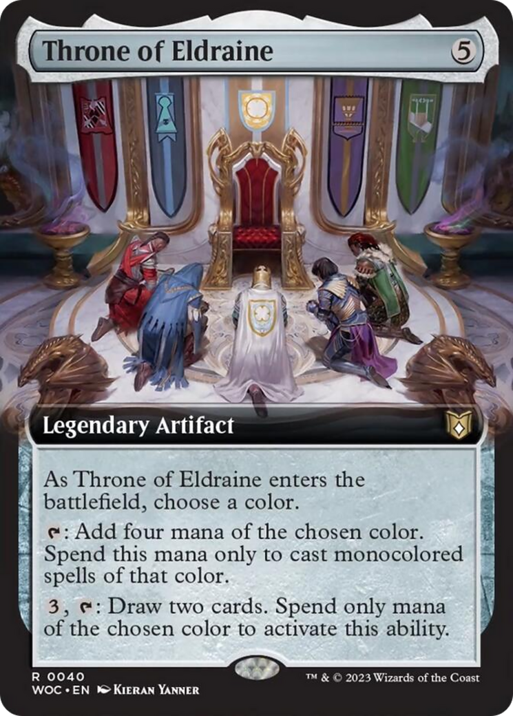 Throne of Eldraine (Extended Art) [Wilds of Eldraine Commander] | Local Legends
