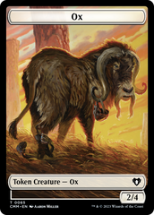 Phyrexian Golem // Ox Double-Sided Token [Commander Masters Tokens] | Local Legends