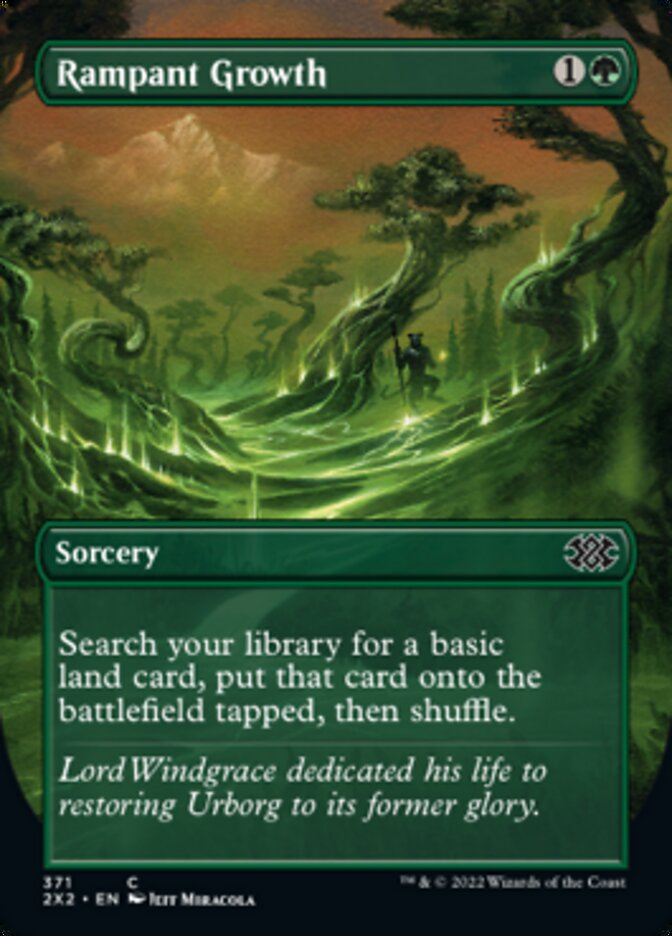 Rampant Growth (Borderless Alternate Art) [Double Masters 2022] | Local Legends