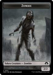 Plant (Ripple Foil) // Zombie Double-Sided Token [Modern Horizons 3 Tokens] | Local Legends