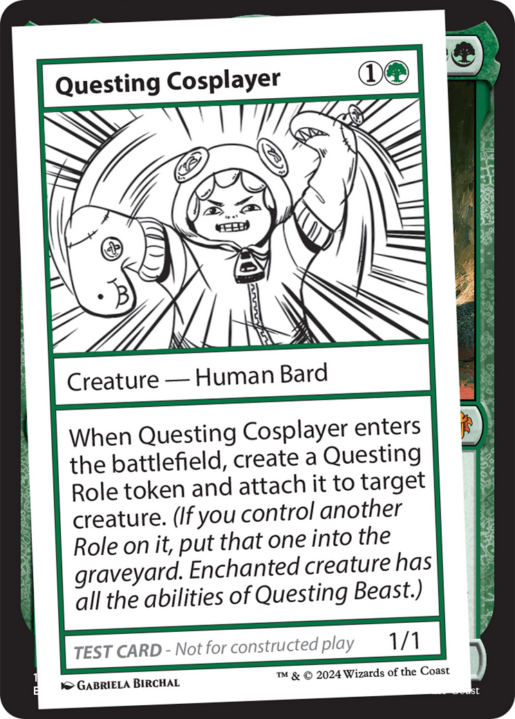 Questing Cosplayer [Mystery Booster 2 Playtest Cards] | Golgari Games