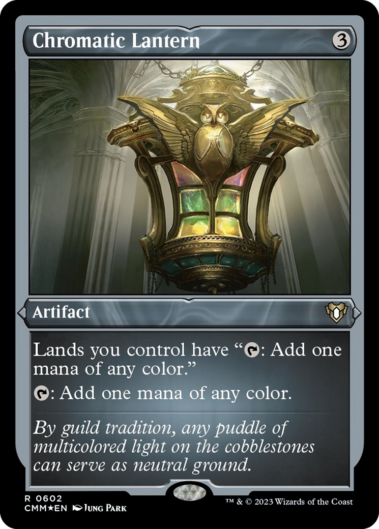 Chromatic Lantern (Foil Etched) [Commander Masters] | Golgari Games